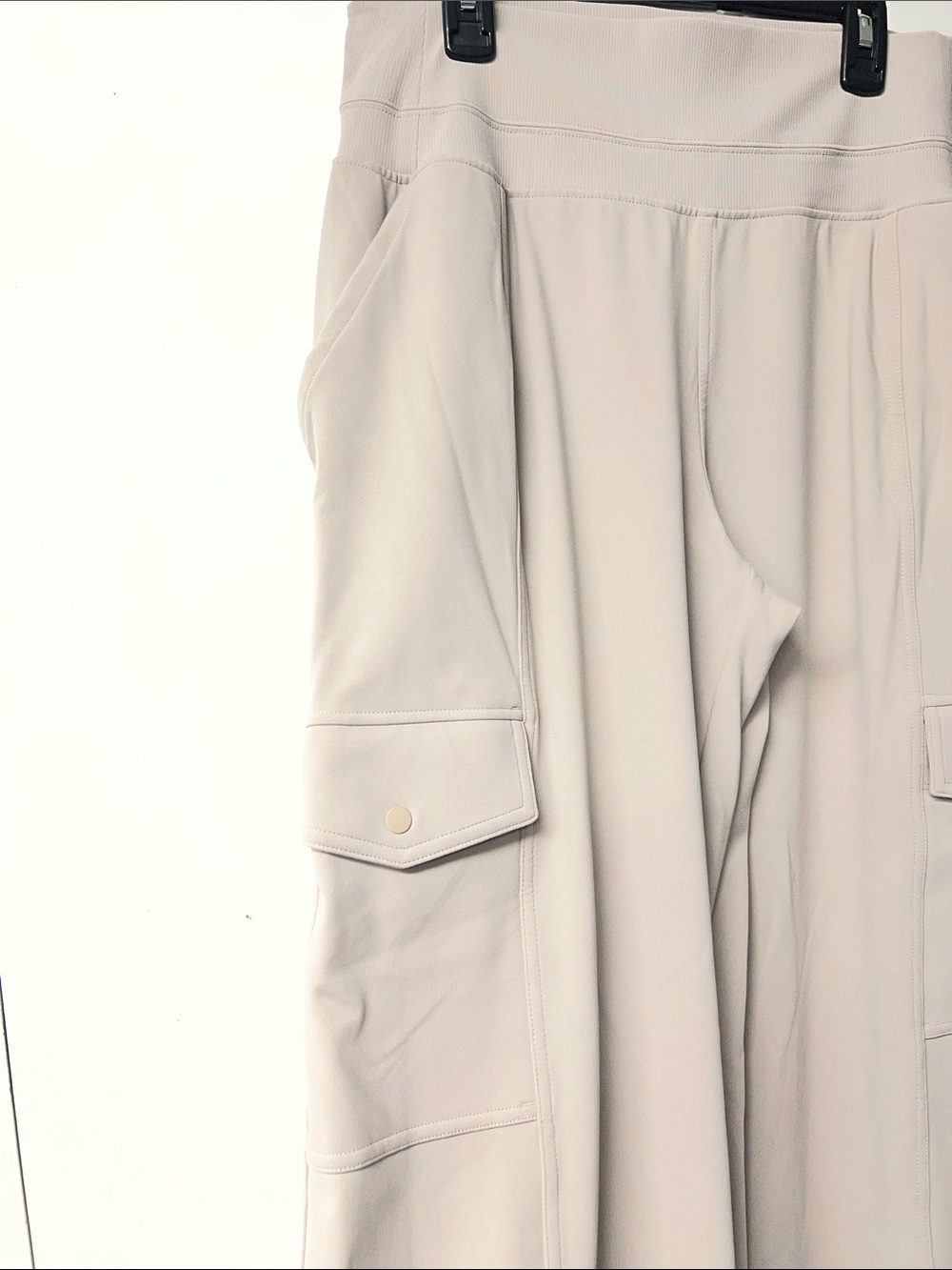 Athleta High-Waist Wide Leg Cargo Pants in Taupe - Picture 3 of 5
